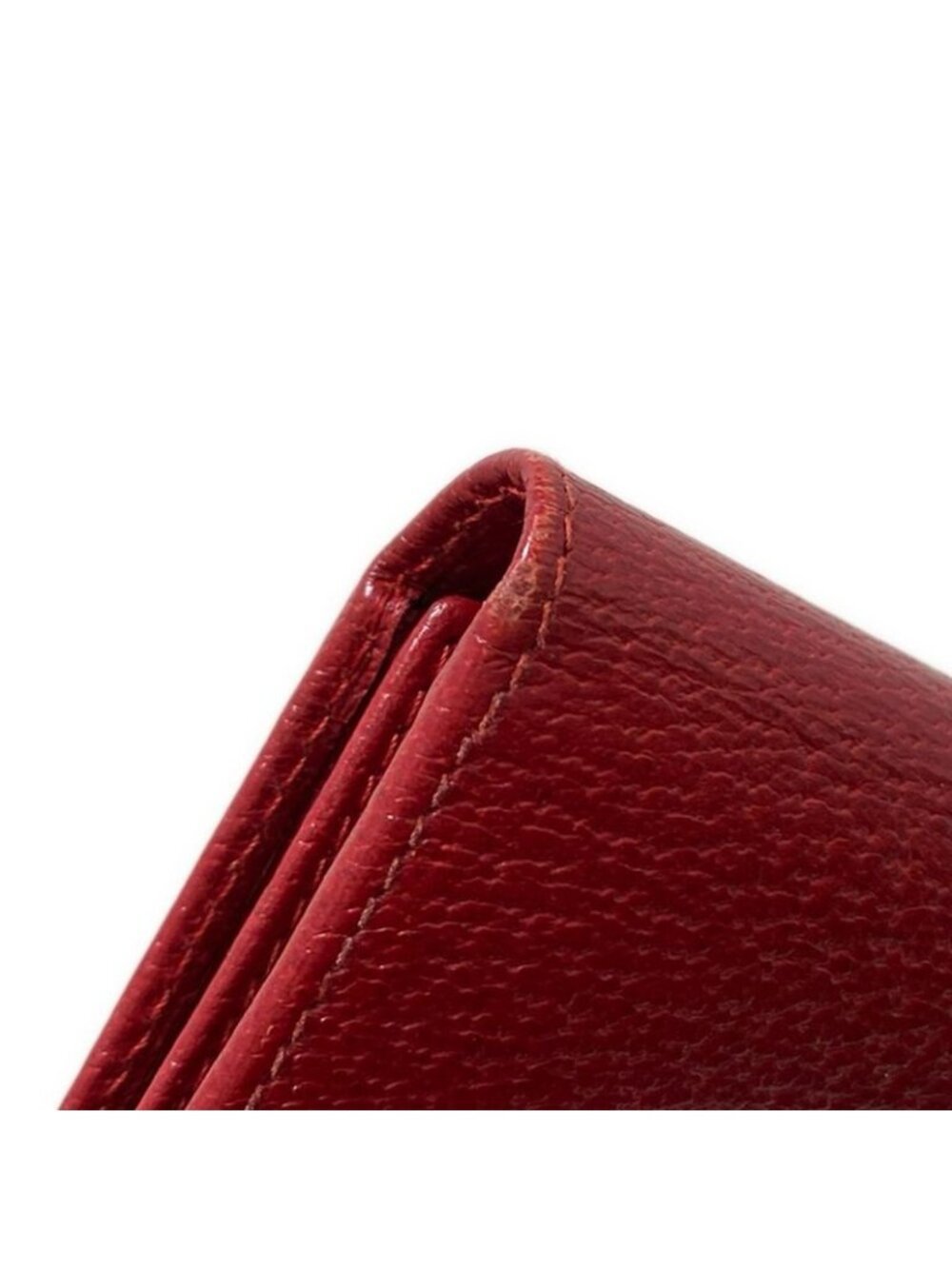 ★SOLD★ Prada Trifold Wallet Red Leather - Picture 8 of 9